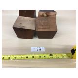 Selection of 4 Finished Cherry Color Tapered Squar