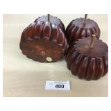 Selection of 4 Finished Cherry Color Carved Sofa L