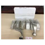 Box of 8 Silver Curved Metal Sofa Legs