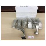 Box of 8 Silver Curved Metal Sofa Legs