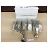 Box of 8 Silver Curved Metal Sofa Legs