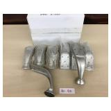 Box of 8 Silver Curved Metal Sofa Legs