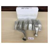 Box of 8 Silver Curved Metal Sofa Legs