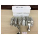 Box of 8 Silver Curved Metal Sofa Legs