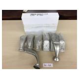Box of 8 Silver Curved Metal Sofa Legs