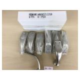 Box of 8 Silver Curved Metal Sofa Legs