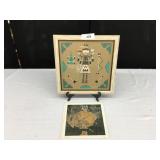 One Indian Sand Art(Framed) & Indian Print