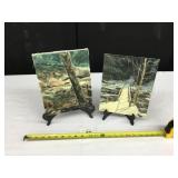 Pair of T Chandler Paintings-One is Laurel Creek