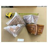 4 Ornate Wooden Furniture Legs-Finished