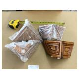 4 Ornate Wooden Furniture Legs-Finished