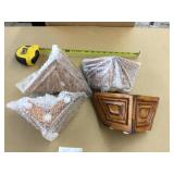 4 Ornate Wooden Furniture Legs-Finished