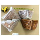 4 Ornate Wooden Furniture Legs-Finished