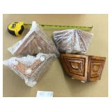 4 Ornate Wooden Furniture Legs-Finished