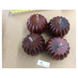 4 Carved Mahogany Stained Wooden Furniture Legs-Fi