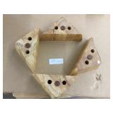 4 Triangular Natural Wooden Furniture Legs-Finishe