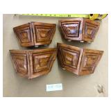 4 Ornate Wooden Furniture Legs-Finished