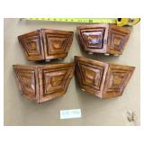 4 Ornate Wooden Furniture Legs-Finished