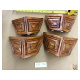 4 Ornate Wooden Furniture Legs-Finished