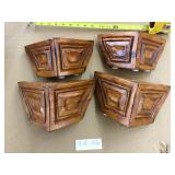 4 Ornate Wooden Furniture Legs-Finished