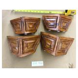 4 Ornate Wooden Furniture Legs-Finished
