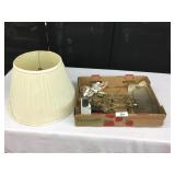Selection of Lamp Parts, Fineals, & Shade