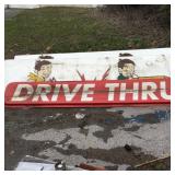Drive Thru Sign-Plastic