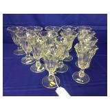 14pcs of vintage parfait glasses Fostoria?
