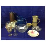 16pcs of vintage glass & crystal items