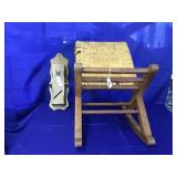 2pcs vintage rocking chair and letter holder