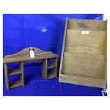 2pcs pair of wood shelves