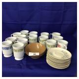 Large Lot of Melmac Cups,Saucers & Bowls