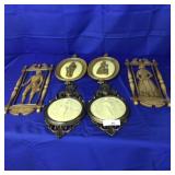 3 Sets of Wall Plaques-Plastic