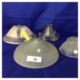 2 Lamp Globes,2 Vintage Light Fixture Globes