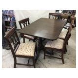 Duncan phife style Mahogany table w/6 chairs