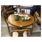 Golden Oak Dining table w/ 4 chairs