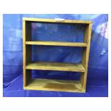 primitive walnut mini shelf