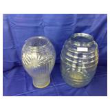 2pcs large glass jars