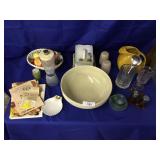 Large Lot of Kitchen Items-Bowl,Pitcher,Glassware