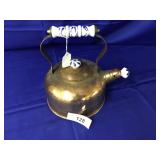 Vintage Daewoo Copper Kettle w/Porcelain Handle