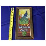 Framed Antique Advertisement-Wilmanns Labels