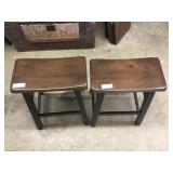 2 Pine Stools