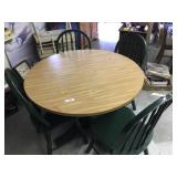 Table with 4 Chairs-Chairs & Base are Pine
