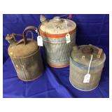 Petroliana Lot-3 Vintage Gas Cans