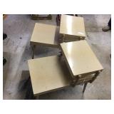 Pair of Blond Mid-Century Modern End Tables