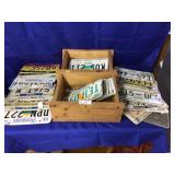 Large Selection(44) of State License Plates w/Ches