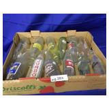 12 Miscellaneous Vintage Returnable Soda Bottles