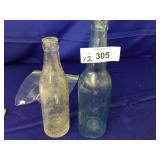 Pair of Vintage Soda Bottles-Purity Ice Cream Bott