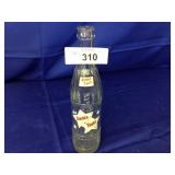 Vintage Clear Glass 10oz Soda Bottle-Double Treat