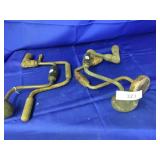 4 Vintage Brace & Bits/Hand Drills