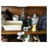 13 Pieces of Miscellaneous Glassware,Figurines +